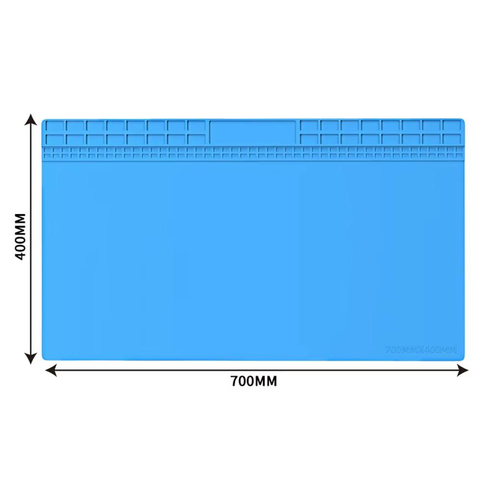 TE-713 Extra Large Mobile Phone Repair Work Mat High Temperature Resistant Maintenance Platform PCB CHIP IC Insulation Pad Work