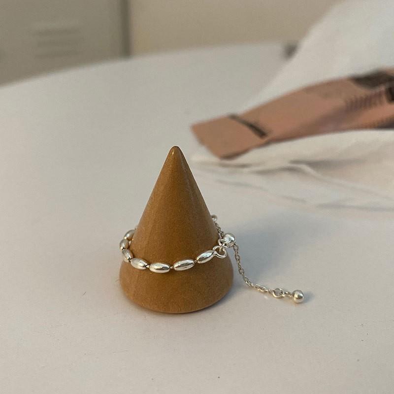 Unique Geometric Copper Adjustable Open Ring Featuring Dazzling Stone Design For Women