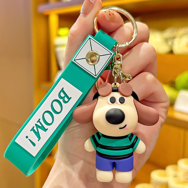 Charming Unisex Dog Keychain for Backpacks and Bags