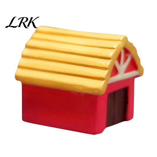 Carved House Figurine Miniature Figurine, Mini Ornament for Micro Landscape, Small Realistic Decoration Doll Fairy Garden Planter Pot Accessories