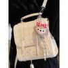 Schoolbag simple foreign style plaid backpack 1011 new fashion trend niche design backpack casual commuter bag