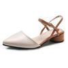 Spring Sandals 2026 New Fashion Versatile High Heels Pointed Elegant High-end Women Shoes Thick Heels Summer French Style Pumps