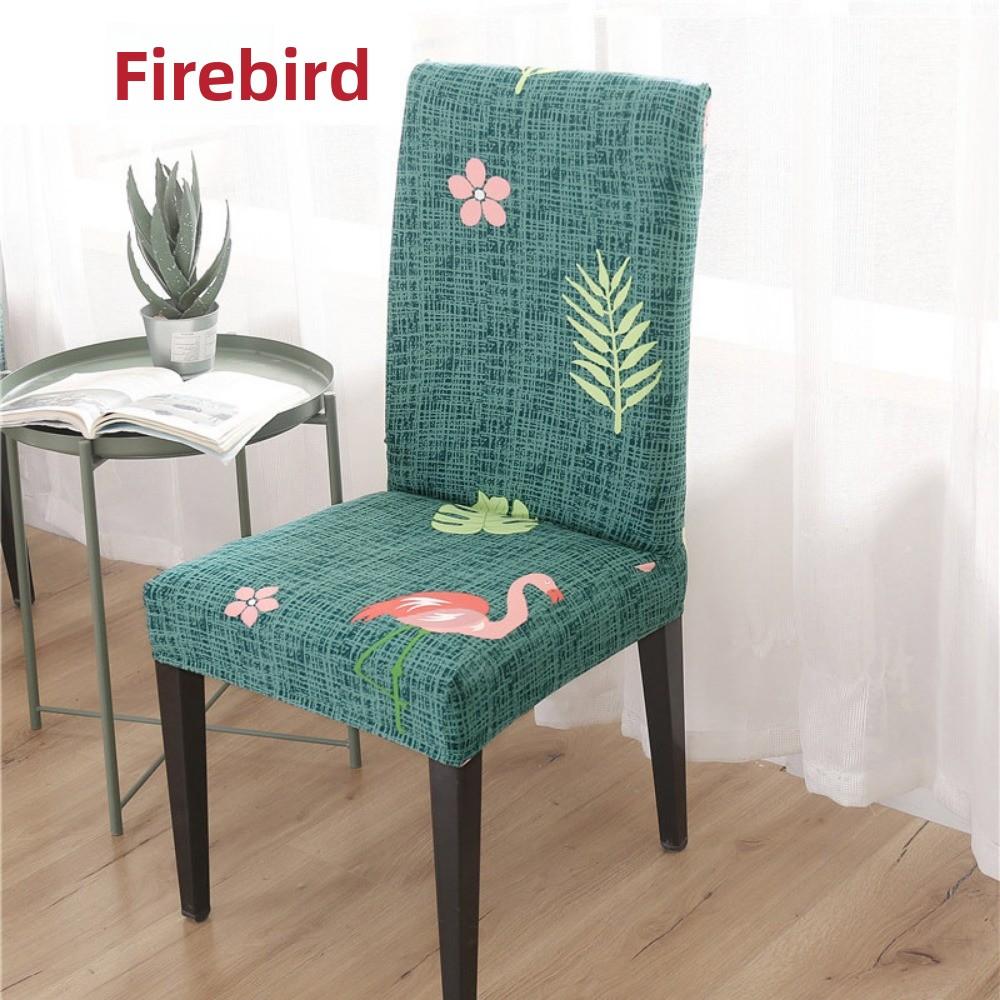 Stretchable Dining Table Chair Cover Christmas Elastic Office Chair Slipcover Simple Seat Cover