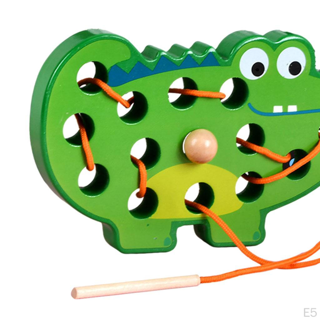 Lacing Threading Toys Learning for Cultivating Spatial Ability Ehancing Strength Develop Imagination