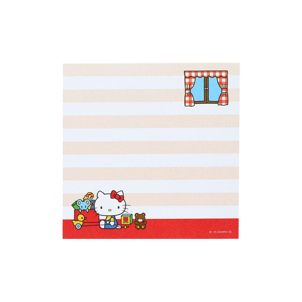 Stationery Sanrio Characters Goods Memo Pad Square Hello Kitty Red S2849208 Sun-Star