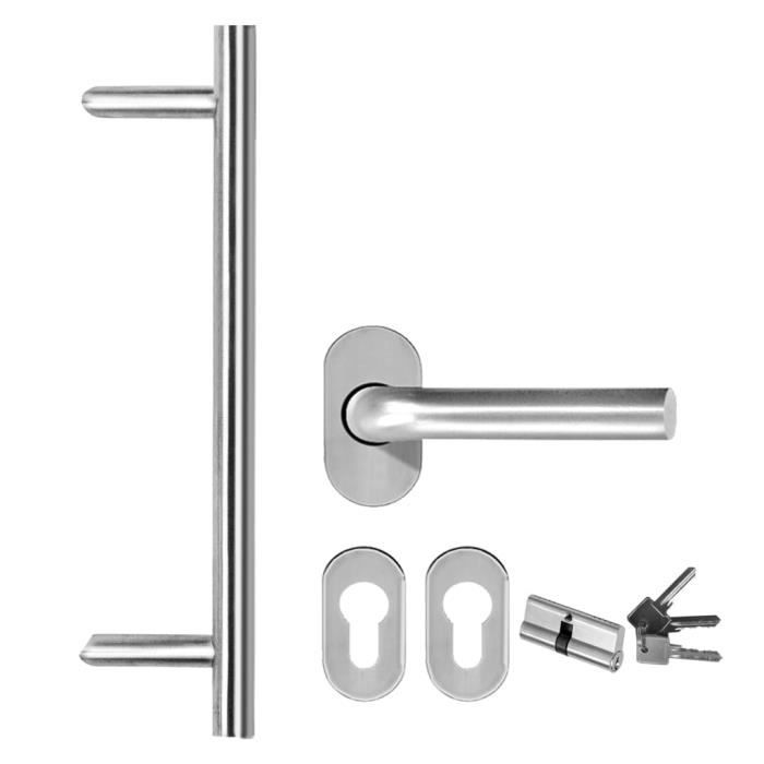 Porte d'entrée - VIDAXL - Anthracite - 108x200 cm - PVC - Sécurité 5 points