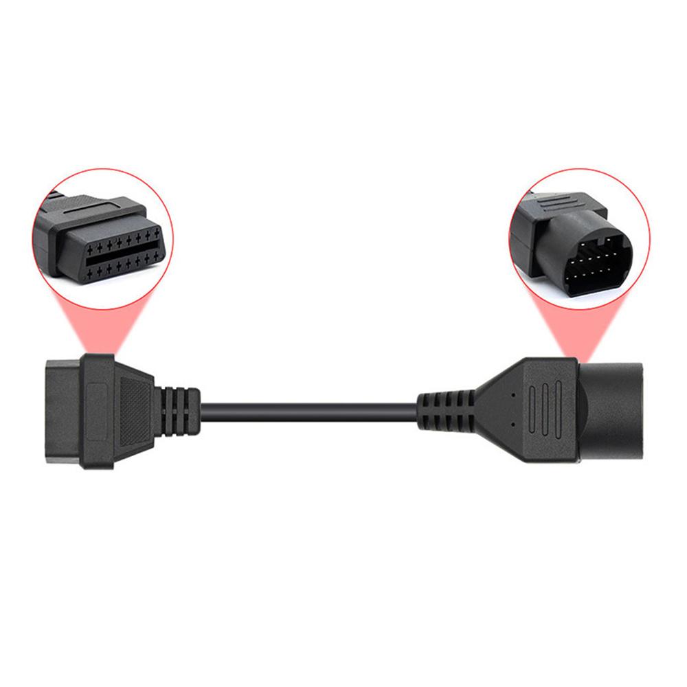17pin To 16pin OBD2 Code Scanner Diagnostic Cable Adapter For Mazda Replacement