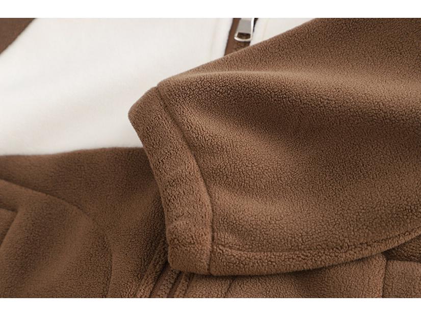 Boys' Fleece Hooded Jacket & Pants Set - Korean Style Winter Fashion