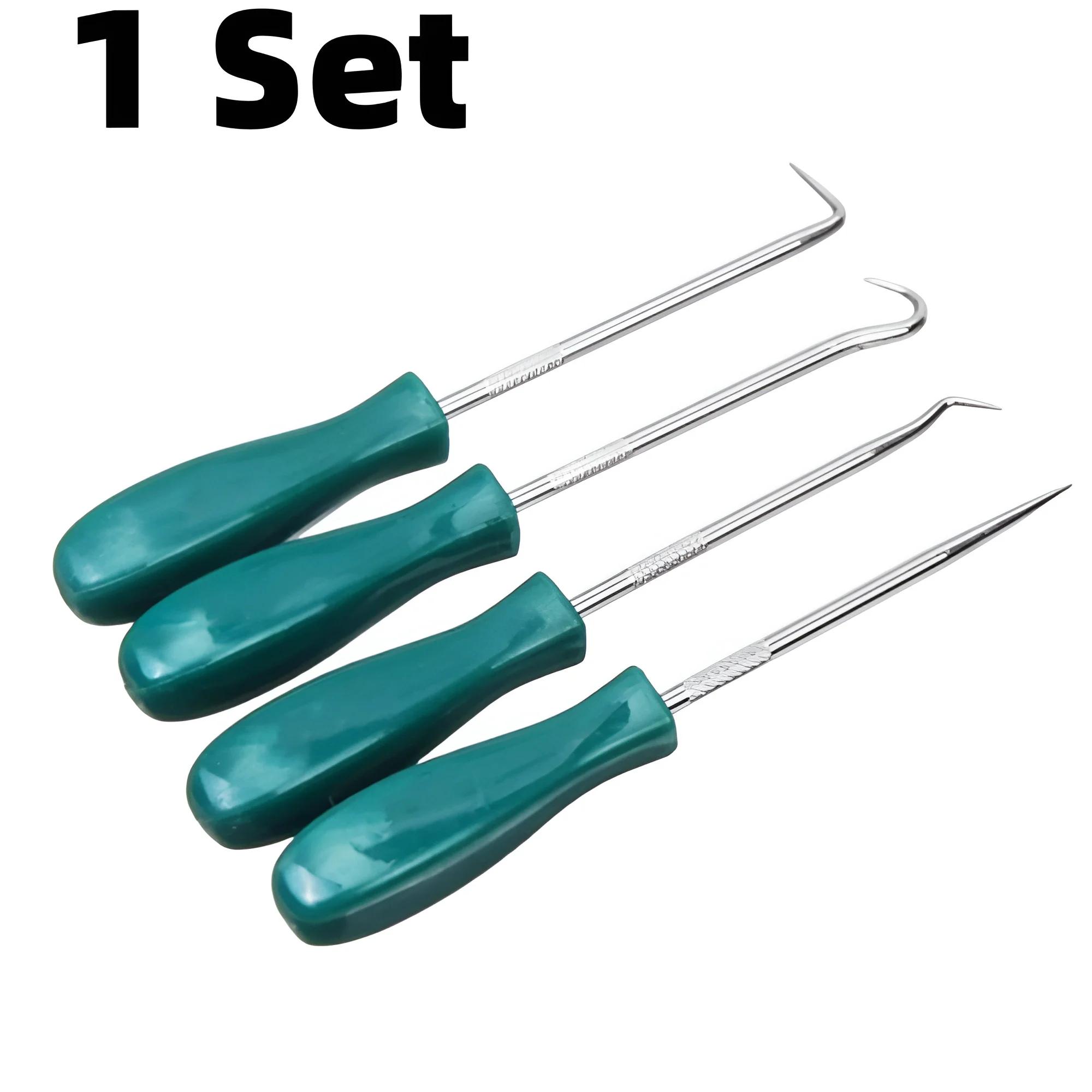 

4Pcs 135mm Oil Seal Screwdrivers Set Car Auto Vehicle Pick Hooks for Garages General-Plumbers Mechanics Workshop Tools