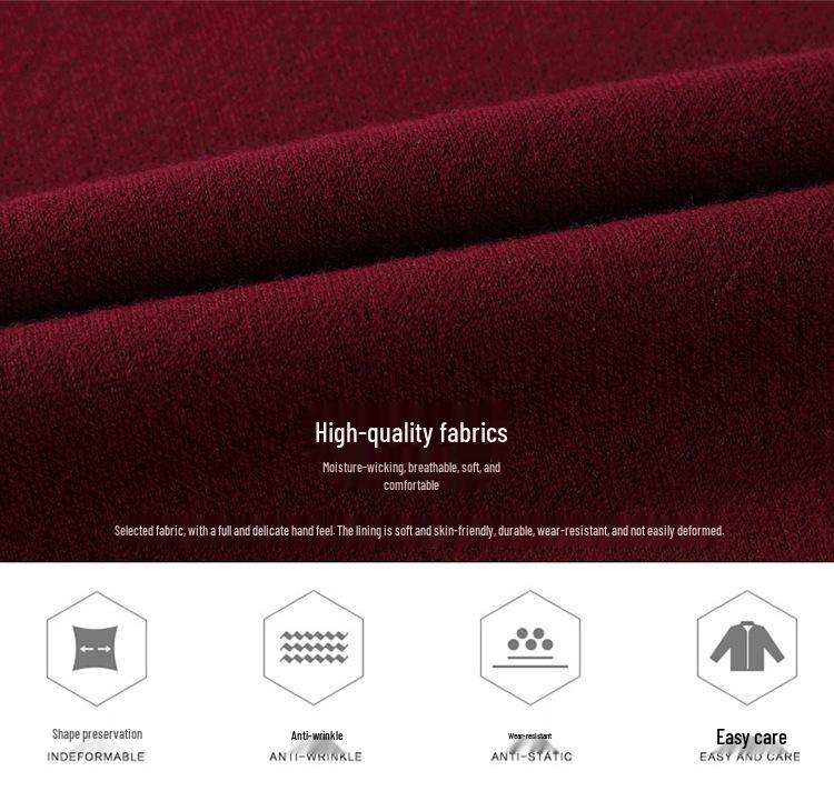 Men's V-Neck 100% Cashmere Sweater - Luxurious, Warm & Thick Knit for Autumn/Winter