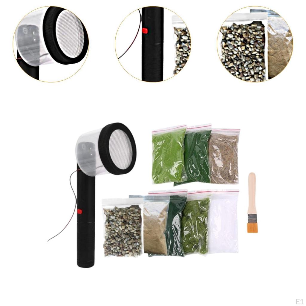 Electrostatic Flocking Grass Machine Static Scene Props Handheld DIY Project Decor Model