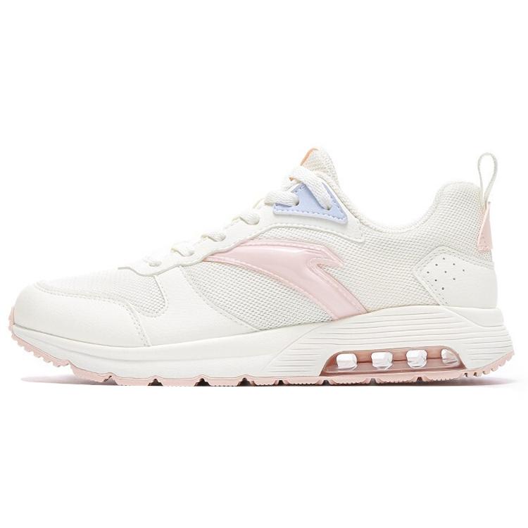 

New Anta Life Collection Cushioning Anti Slip Wear Resistant Breathability Low Top Casual Shoes Women s Pink White 922118812-1 36.5