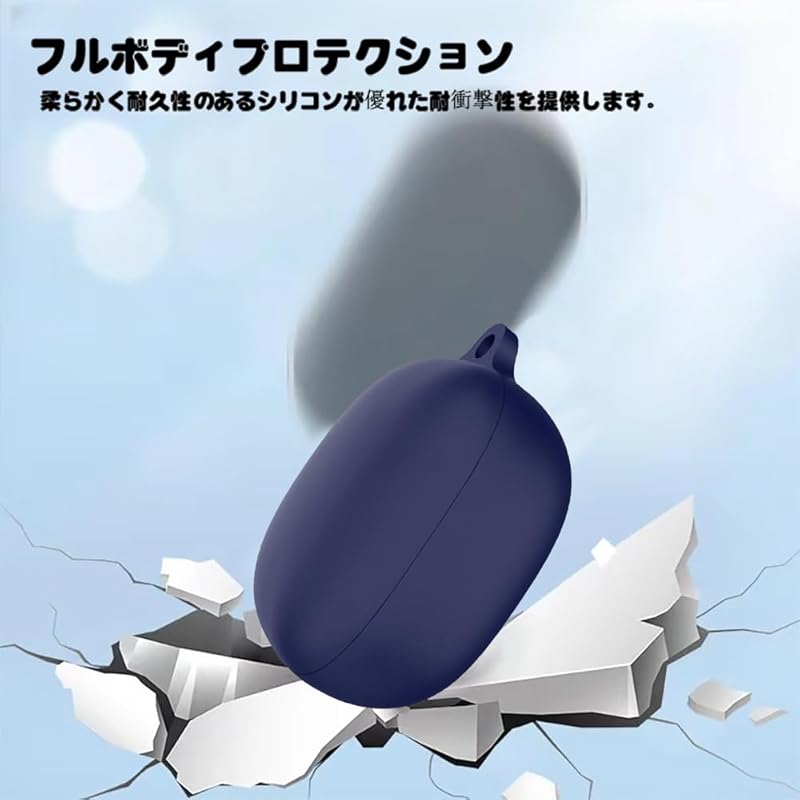 For Anker Soundcore Liberty 4 Pro for Case Soft Silica Gel Sports Cool Design Shock Absorption Waterproof Dustproof Lightweight Equipped with a Hook