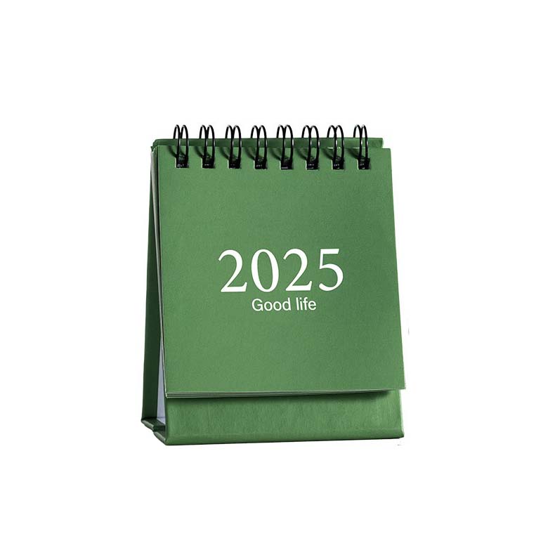 Mini Desk Calendar for 2025, Mini Calendar From July 2024 To December 2025, Solid Color Small Desktop Calendar with Stickers School Mini Calendar