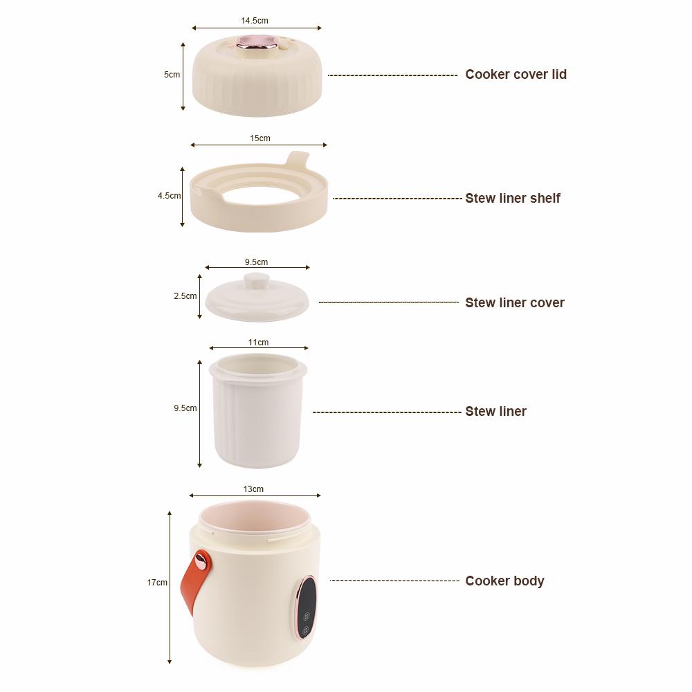 1,4l elektrická konvice, hrnec na ohřev vody, termální ohřev, kotel, polévka, dušená kaše, pomalý hrnec, nudle, rýže, hrnek na vaření