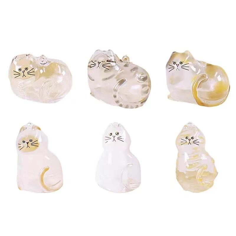 

6 шт. Милый брелок для памятных волос кошки/собаки, бутылочка для сохранения шерсти питомца, коллектор щенячьей шерсти, брелок-украшение, памятная коробочка для шерсти питомца Type A