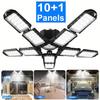 LED Garage Light with 5/8/10 Adjustable Panels Super Bright E27/E26 Ceiling Lighting Work Light for Basement Workshop Warehouse