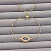 Copper Pull-Adjustable Evil Eye Bracelet - Color-Preserving, Simple & Fashionable for Women In Southeast Asia