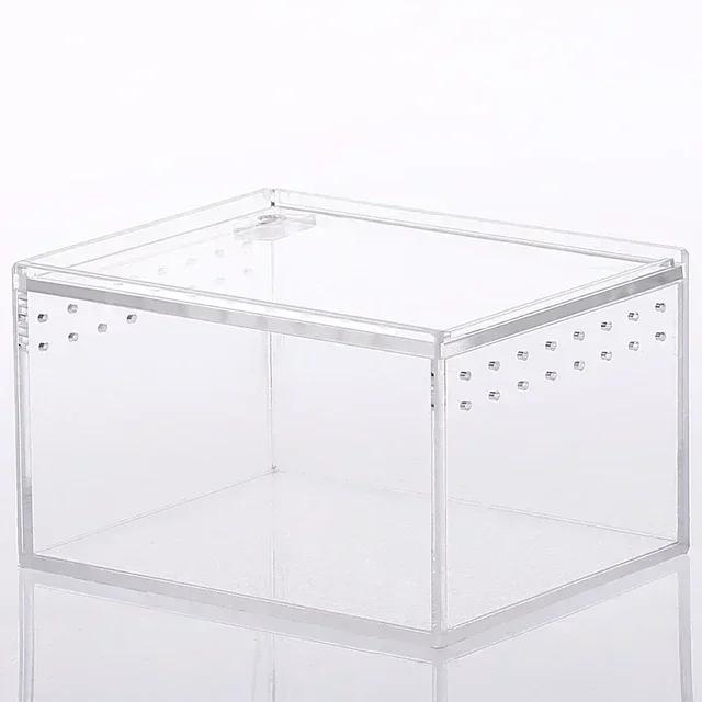 

Reptile Breeding Box Transparent Acrylic Spider Lizard Amphibian Terrarium Leak-proof Pet Habitat Arboreal Tarantula Enclosure