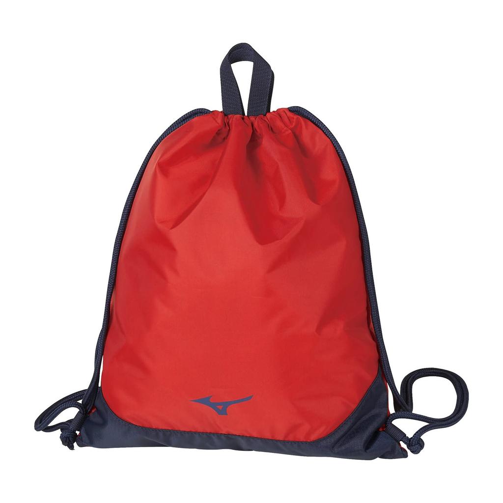 Mizuno Swimming Laundry Bag, Unisex, for Competitive Swimming, Racing, and Fitness, [FINA Rules Compliant] N3JM3X01 62 (Red X Navy)
