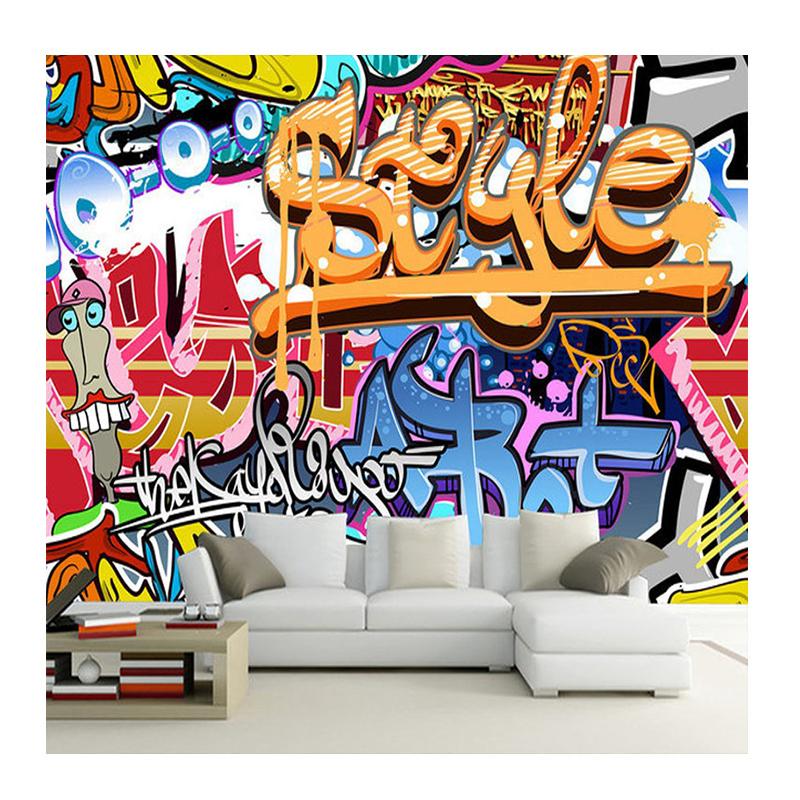 

Персонализированные 3D Мультяшные Граффити Обои Абстрактные Современные Обои Бар KTV Ресторан Декорация Настенная Роспись 200 cm(W) x 140 cm(H)
