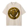Graphic T-shirt Anime Washed Oversized T Shirt Men's Clothing Summer Pure Cotton Tees Tops