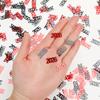MARFOREVER Black Red 2026 Confetti, 2026 New Years Glitter Confetti Black Red 2026 New Year Table Scatters for Happy New Year Party Decorations 2026