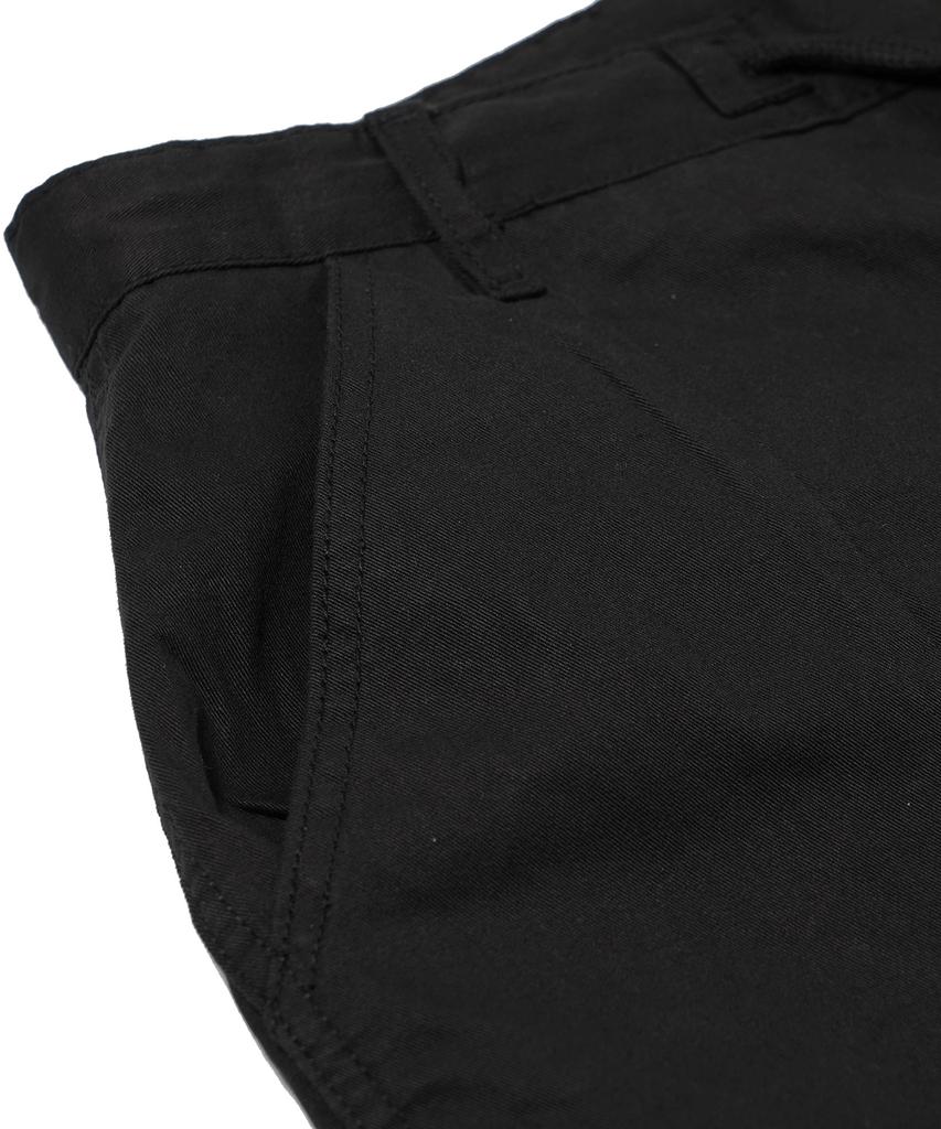 Bieseulaebis Wide Leg Drawstring Cotton Pants Black
