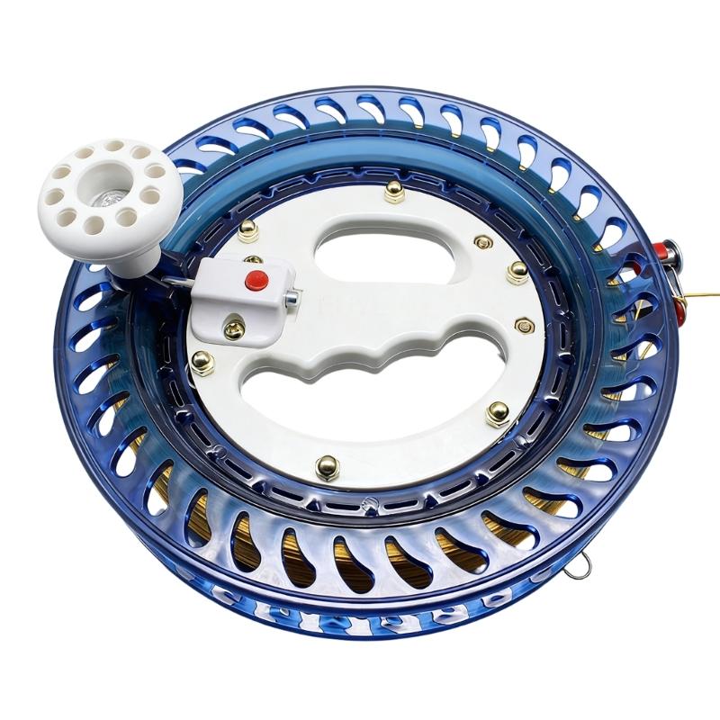 

High Capacity 18/22cm Diameter ABS Handline Fishing Reel For Ocean Lake Fishing Fishing Hand Reel 18cm синій