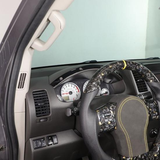 Glossy Piano Black Dashboard trument Trim Sticker For Nissan Frontier 05-21