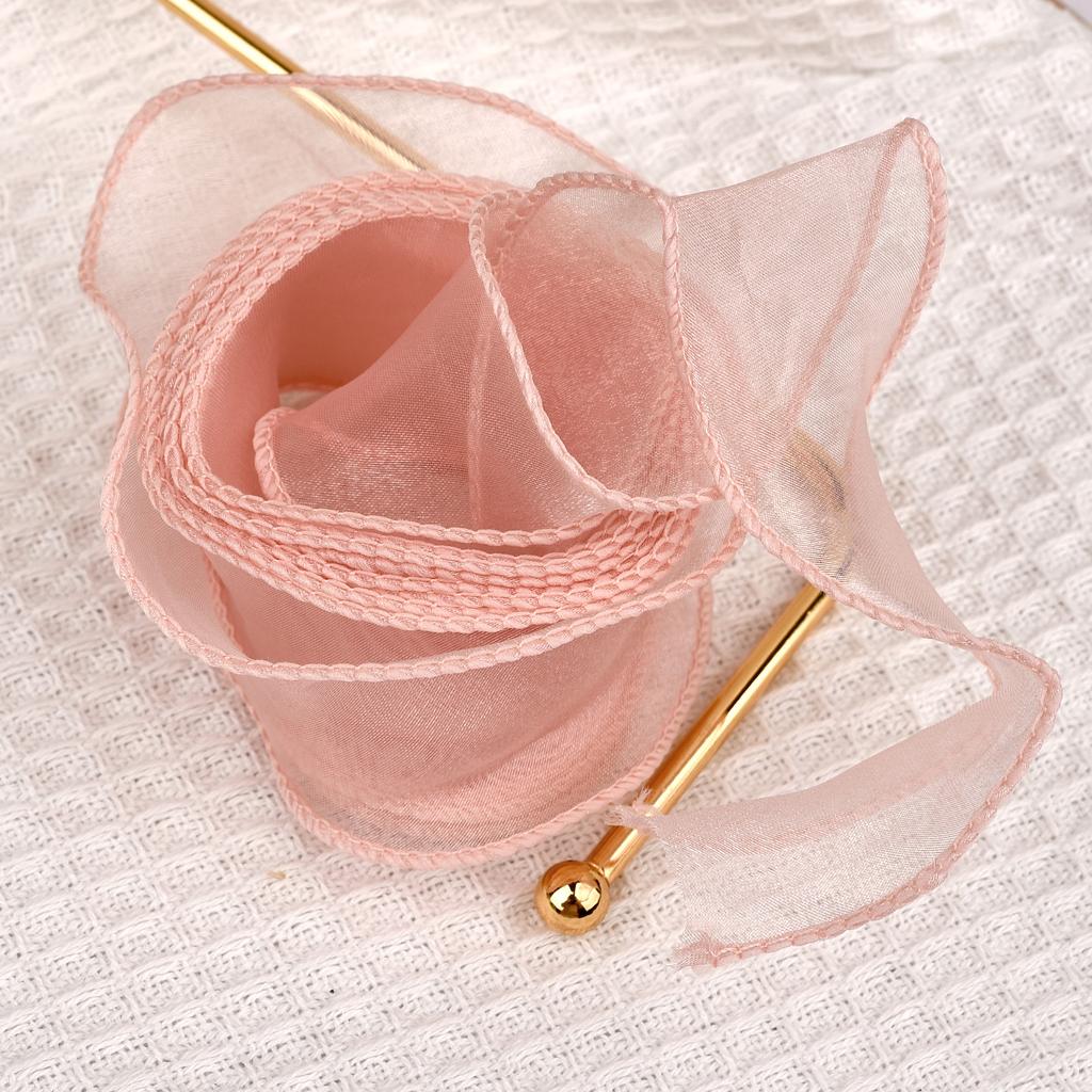 2,2 m oder 10 m/Rolle Chiffonseidenband Organza Satin für DIY Basteln Geschenkverpackung Dekoration Hochzeitssträuße Kranz Nähzubehör
