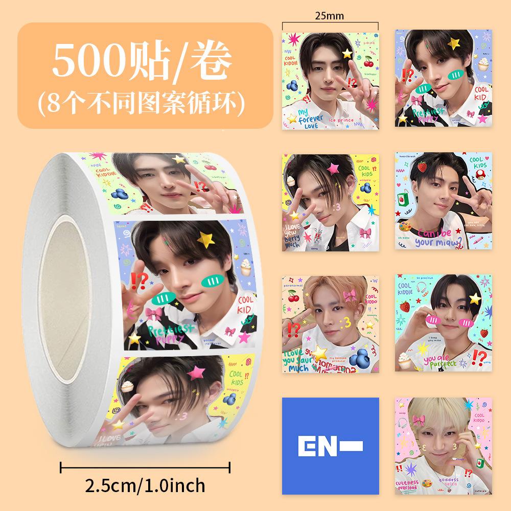 Skzoo Idol Roll Stickers 500 Pcs Adhesive Labels For DIY Journal Scrapbook Phone Case Polaroid Decoration Fans