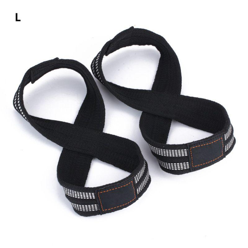 Weightlifting Figure 8 Straps Wrist Straps for Weight Lifting Deadlifting Straps M