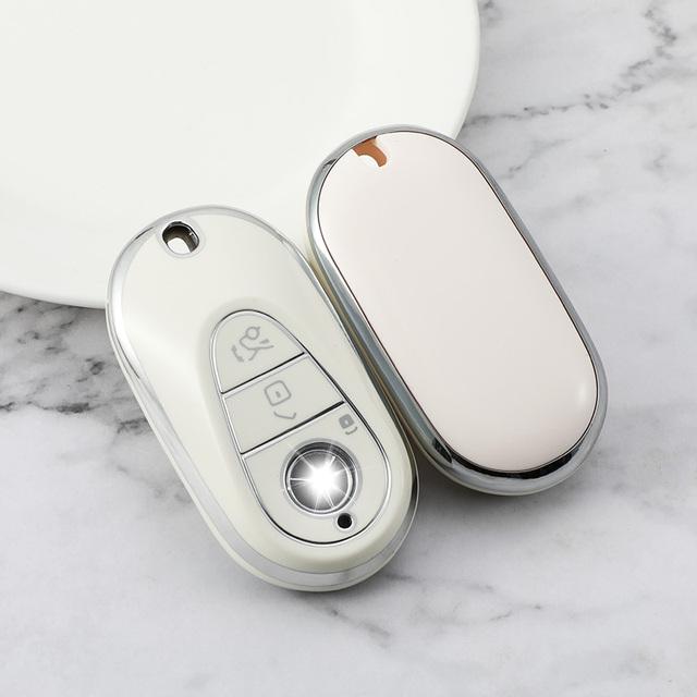 TPU Car Remote Key Case Cover for Mercedes Benz C S Class W223 W206 S350L S400L S450L S500L 2021 2022 Shell Fob Accessories