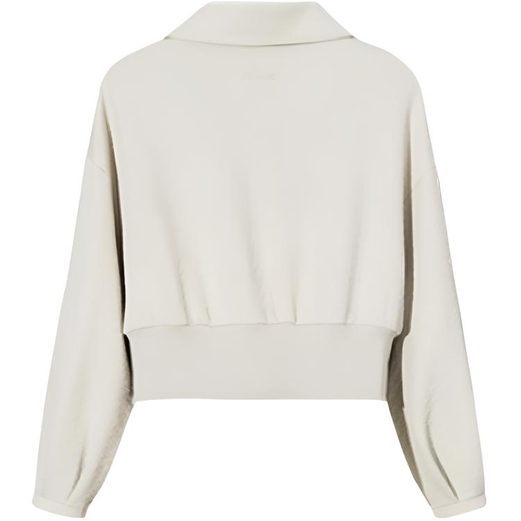 Anta Training Series Sports Casual Simple Solid Color Loose Fit Zip Comfortable Versatile Warm Long Sleeve Windbreaker Women Outerwear 962537702-4