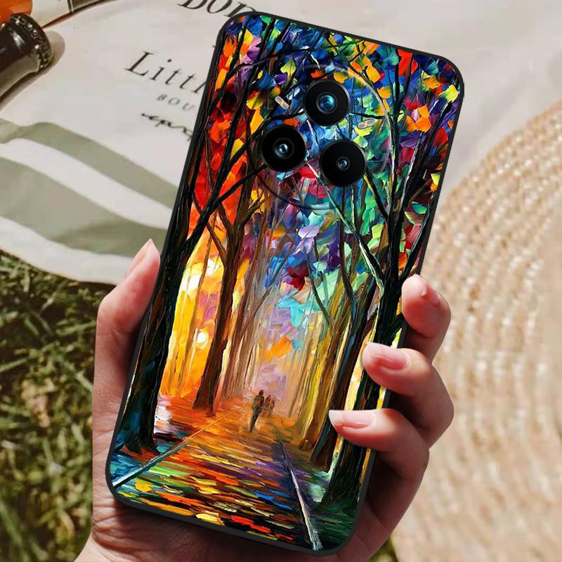 Realme 14 Pro Plus Kılıfı Yumuşak TPU Silikon Arka Kapak Realme 14 Pro + Telefon Kılıfları Realme 14x 5G Global Sevimli Karikatür Kılıf