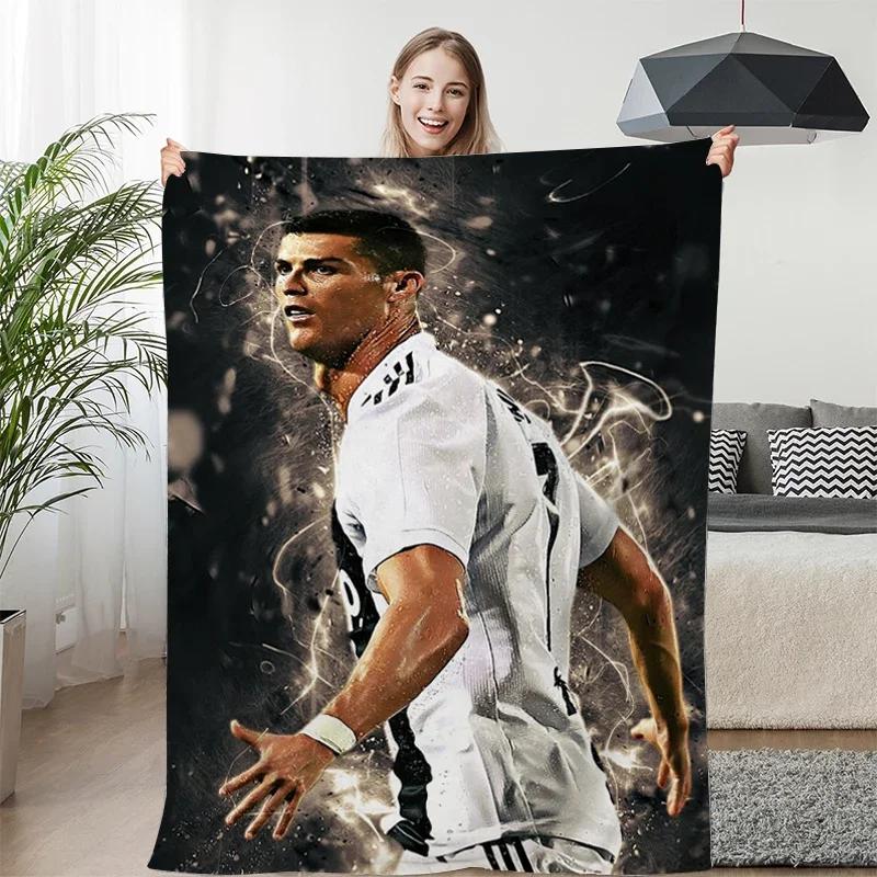 Fleece Blanket Sofa Winter Warm C-Cristiano Ronaldo Knee Bed Camping Flannel Fluffy Soft Blankets King Size Microfiber Bedding