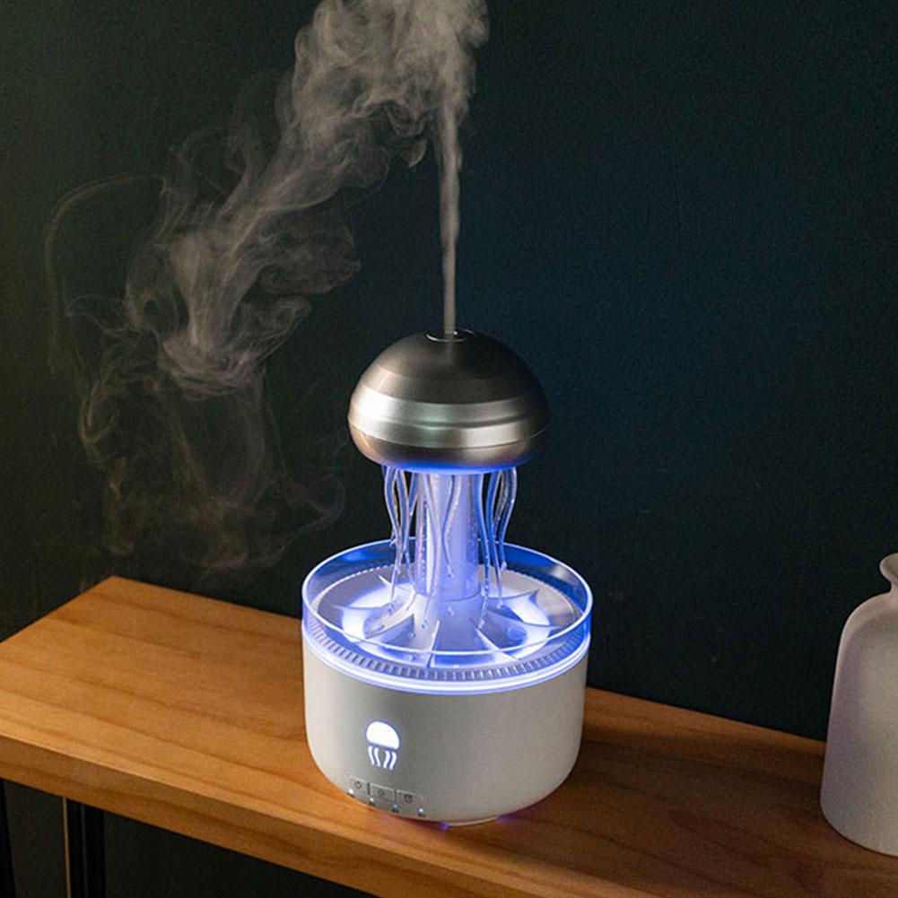 Nawilżacz Powietrza w Kształcie Meduzy Dyfuzor Olejków Eterycznych z 7 Kolorowymi Światłami Dyfuzor Aromatu Dyfuzor Powietrza Nawilżacz do Sypialni Domowe Biuro