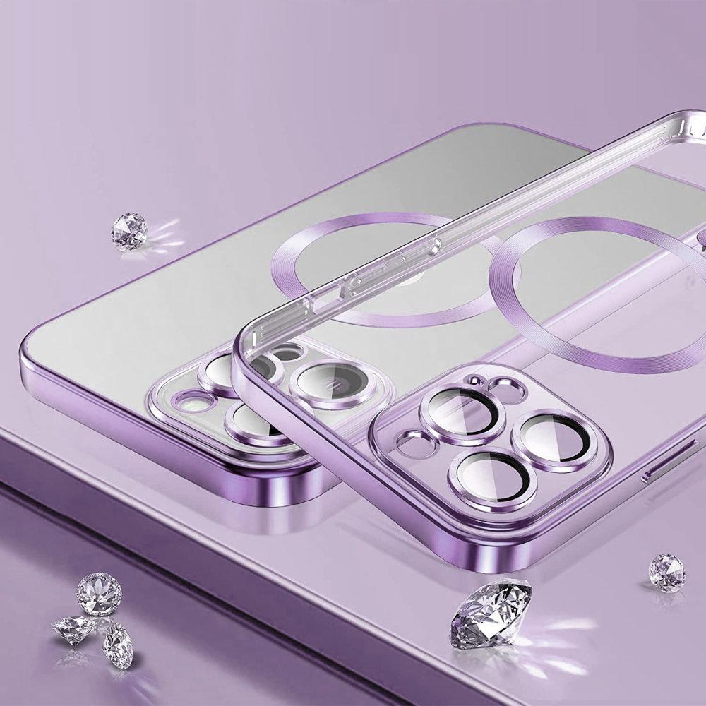 iPhone 12 Pro Case, Electro MagSafe, Purple + Screen Protector