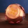 Tibetan Bottle ,Red Copper Handicraft Auspicious Tantric Spices Storage Bottle,Buddhism Religious Desktop Altars Decorative,17cm