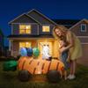 Ostern aufblasbare Karotte Auto Ei LED Leuchtende Dekorationen für Gartenpartys
