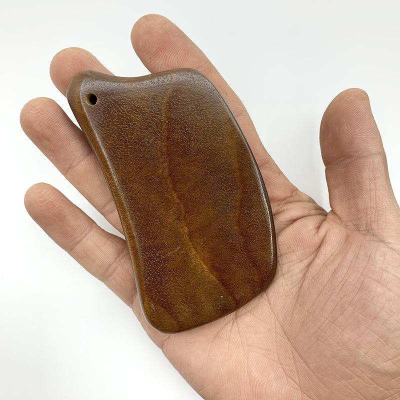 

Зеленый сандал Гуа Ша доска для массажа всего тела и лица, утолщенное деревянное изделие