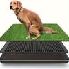 TPR Rubber Bottom Dog Potty Training Mat Easy Clean Anti-odor Indoor Pet Grass Mat Washable Reusable Puppy Diaper Grass Mat