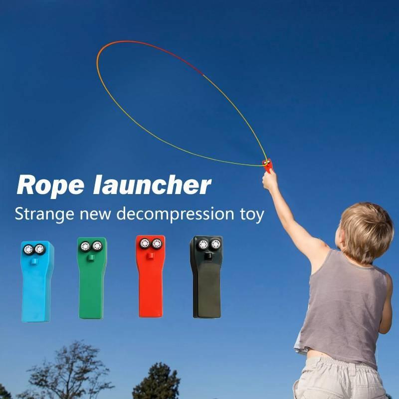 Toys Rope Launcher Zip String Rope Floating Thruster Sport Electric Kids Thrust