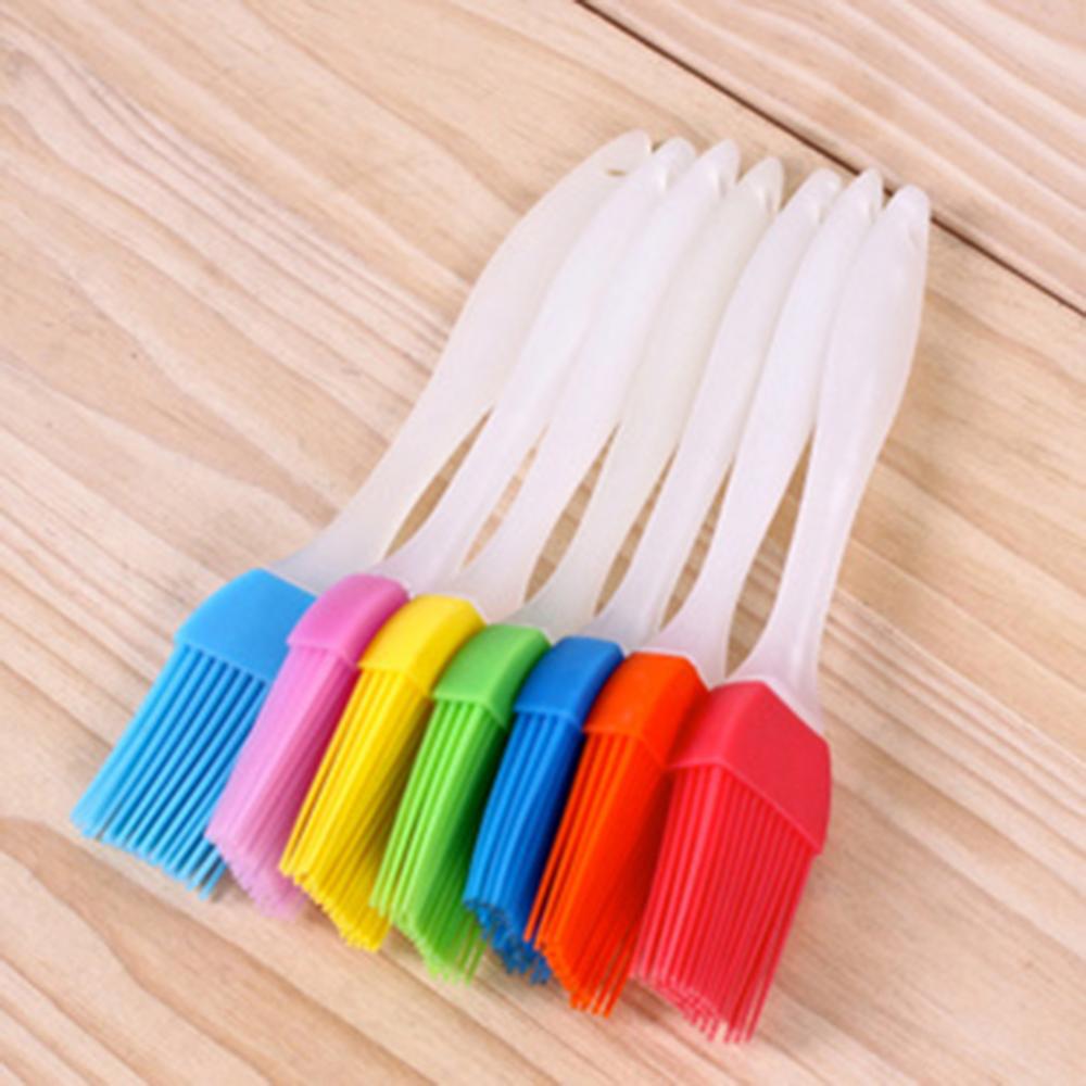 

Silicone Spatula Barbeque Brush Cream Brush Cooking BBQ Heat Resistant Oil Brush Kitchen Bar Cake Baking Tools Utensil Supplies