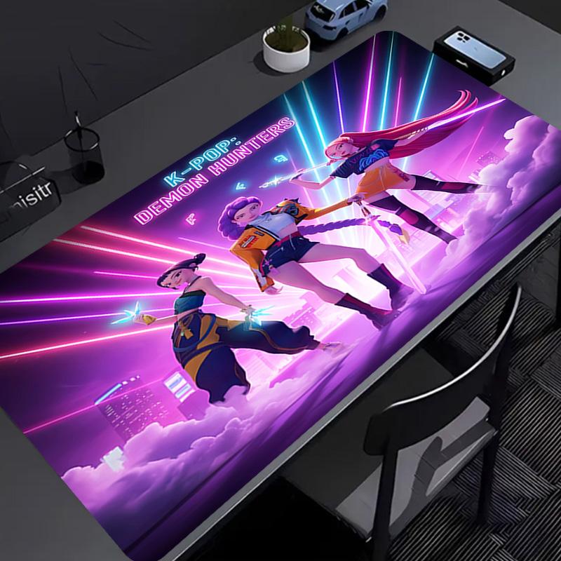 Kpop Hunter1 Mouse Pad - Non-Slip Rubber Base, Smooth Surface for Work,Gaming,Office,And Home Use, Desk Mouse Pad