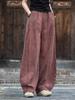 Women's Hemp Tie-Dye Distressed Lantern Pants: Cotton & Linen Zen Meditation Wear 26