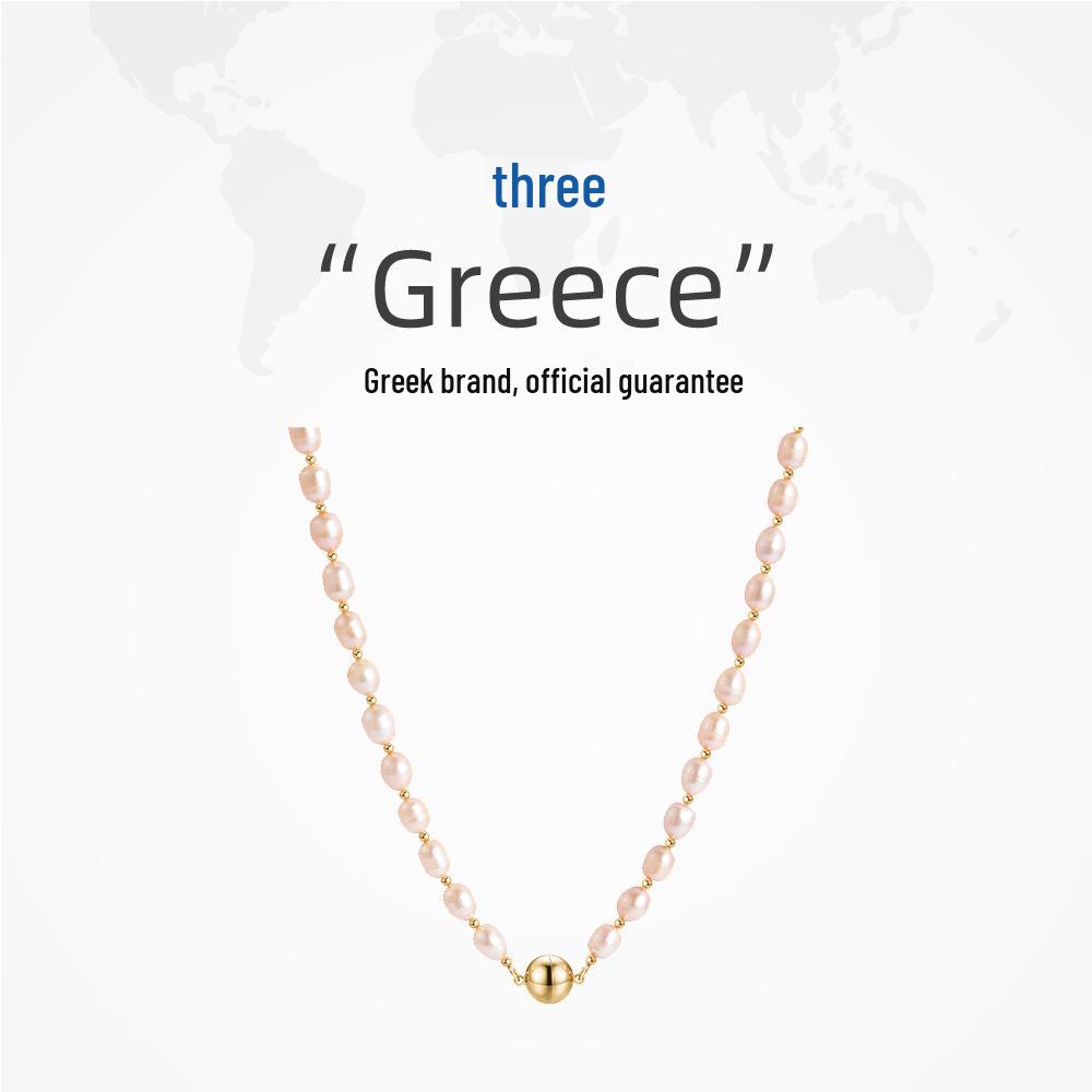 S925 Silver Rice Grain Pearl Necklace: Elegant Women's Clavicle Chain with a Niche Design, Versatile and Stylish Pendant.
