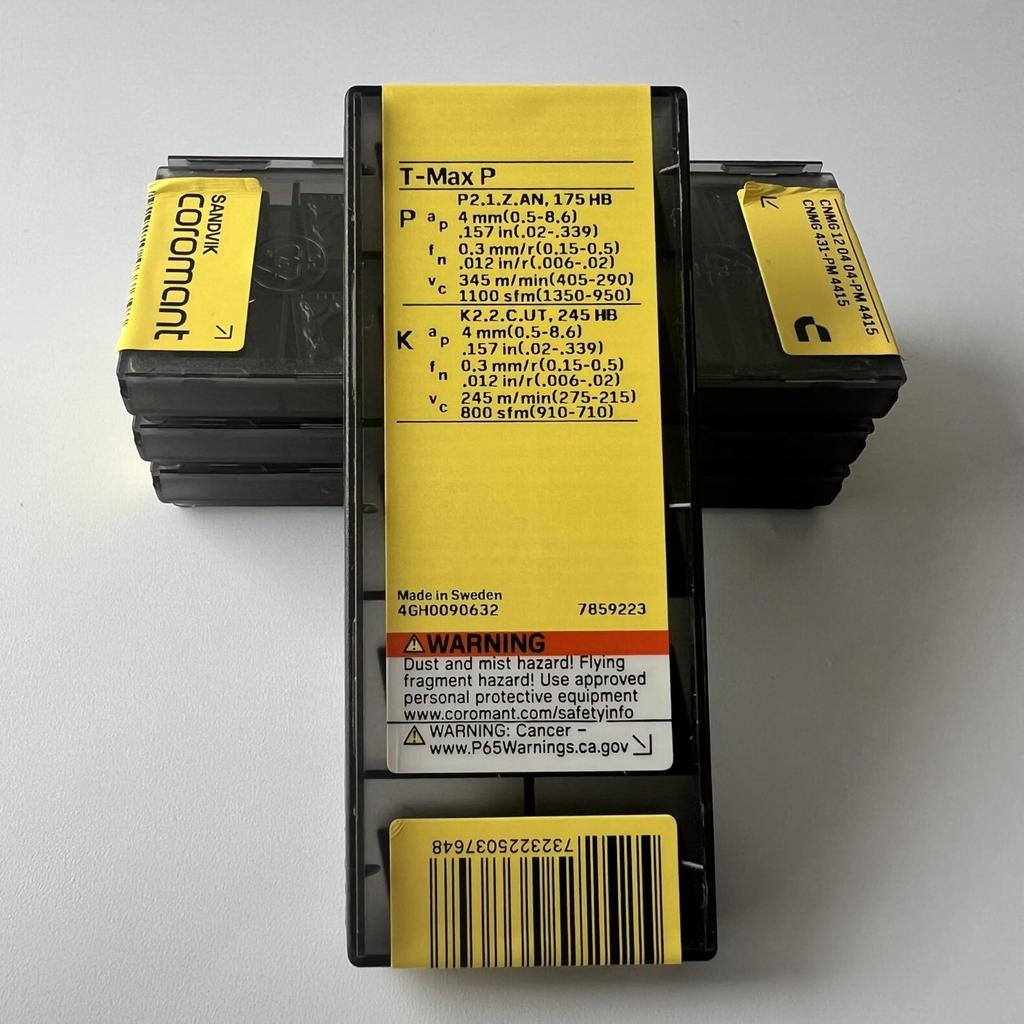 Sandvik / CNMG120404-PM 4415 / Original Swedish Hard Alloy Blade 10 Pcs