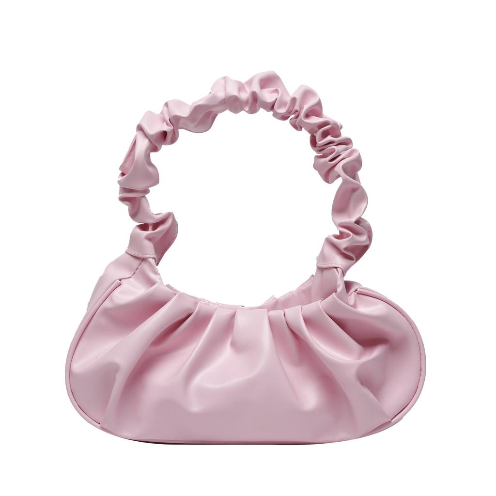 Women'S Pleated Handbag, Casual Underarm Dumpling Bag, Fashionable And Versatile Shopping Shoulder Bag